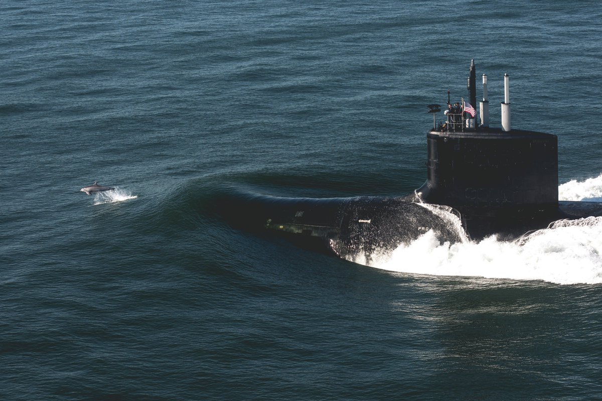 USNavyCNO's tweet photo. Today, @USNavy commissioned #USSDelaware, the 18th Virginia-class attack submarine. The submarine will be on watch defending "Liberty and Independence" for many years to come. Congratulations to the crew.
Welcome to the Fleet! @COMSUBLANT @USFleetForces 

https://t.co/j78KyrDxQB https://t.co/NZbggBNBWk