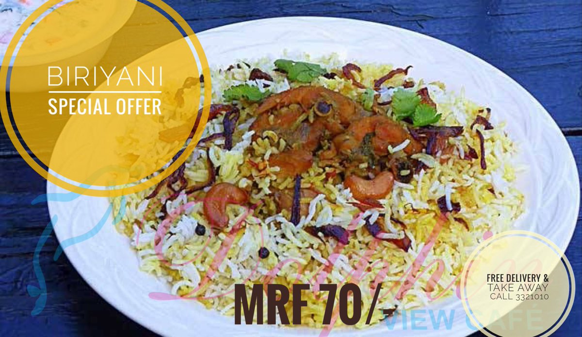 DolphinViewCafe's tweet photo. Chicken/Fish/Beef Biriyani https://t.co/Tf8itRg6KW