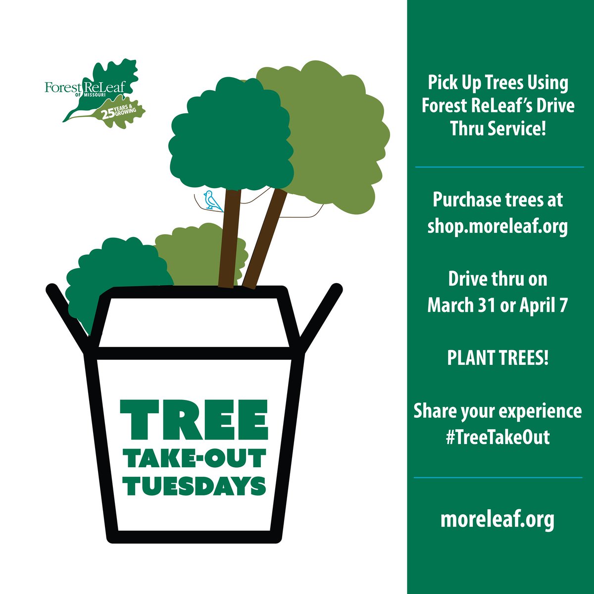 ForestReLeaf's tweet photo. Last chance for #TreeTakeOut! Place your order at https://t.co/5ditTMFYqJ to pick up this Tuesday - before we close our gates for a few weeks. #PlantMoreTrees #StLouis #STL #MoreLeaf https://t.co/XpQoq7fFuJ