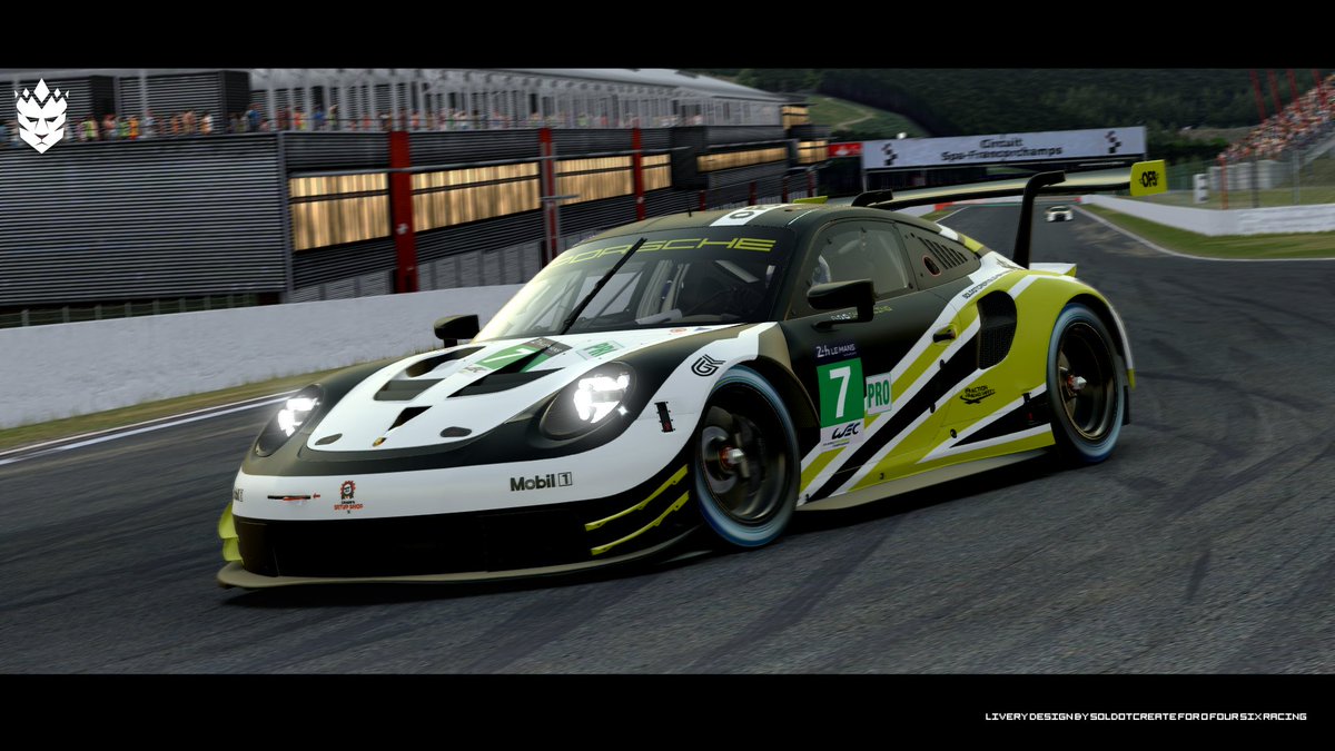 SolDotDesign's tweet image. New livery for @046Racing . Thank you for letting me do this project. Great team to work with and to drive for. For this seasons Le Mans Sprint Series on the @iRacing network I will be driving the RSR. Thank you @craigsetupshop for the great setups to drive with in the series !
