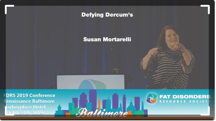 👏👏👏 On this #DercumsAwarenessDay --  Hear from one of the most popular #FDRS2019 speakers -- Susan Mortarelli presenting:  Defying Dercum’s: A Patient’s Perspective on Living with Dercum’s –  bit.ly/34lkvOF
#Dercums #adiposisdolorosa #livingwithdercums