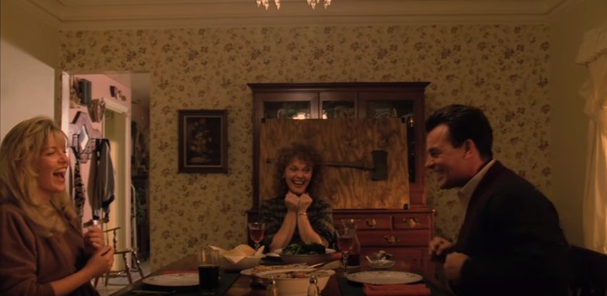 The one scene I do wish was included was the first Palmer dinner scene as it presented a great contrast to the second dinner scene. I also love how it's filmed in one long take in which they're framed together unlike the second one that keeps them in single shots. 8/