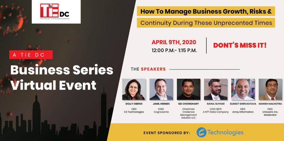 C2TI's tweet photo. Join our CEO, Dolly Oberoi as she discusses managing business risks and staying solvent during these turbulent times. 

#c2ti #coronavirus #smallbusiness #solvency #smallbusinesssupport #businesshelp #growyourbusiness https://t.co/zOyYSDnhiq