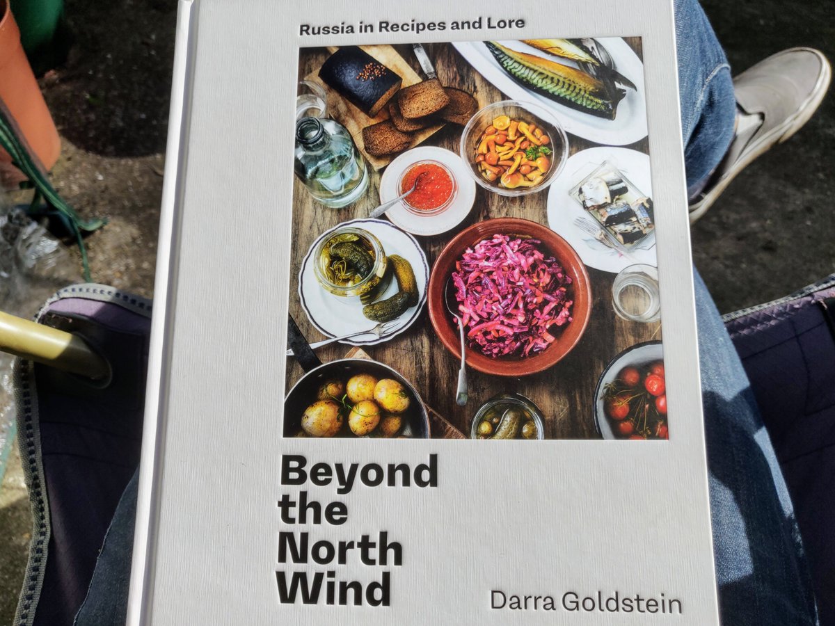 I debated long and hard whether ordering  @darra_goldstein's new Russian cookbook could be considered "essential" and decided that yes, it most definitely is. So happy to have received 'Beyond the North Wind' in today's post.