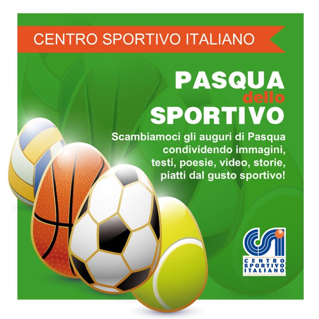 pagno's tweet photo. PASQUA DELLO SPORTIVO CSI E CSI CHALLENGE
Non possiamo abbracciarci di persona. Facciamolo on line 🖥
Inviateci entro sabato 11 aprile alle 12 a csifano@gmail.com i vostri video o le vostre foto di auguri (con l'invio si dà implicito consenso alla pubblicazione sui social). https://t.co/VDb7fB93G8