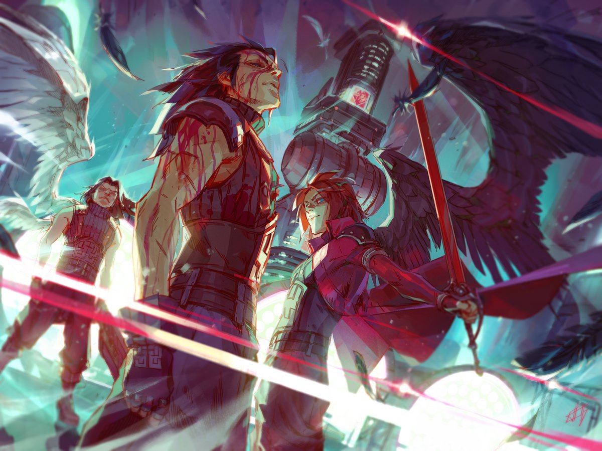 toni_infante's tweet photo. Are you ready? #FF7R 
Crisis Core fan art from 2017 https://t.co/EZVHdLFsqh