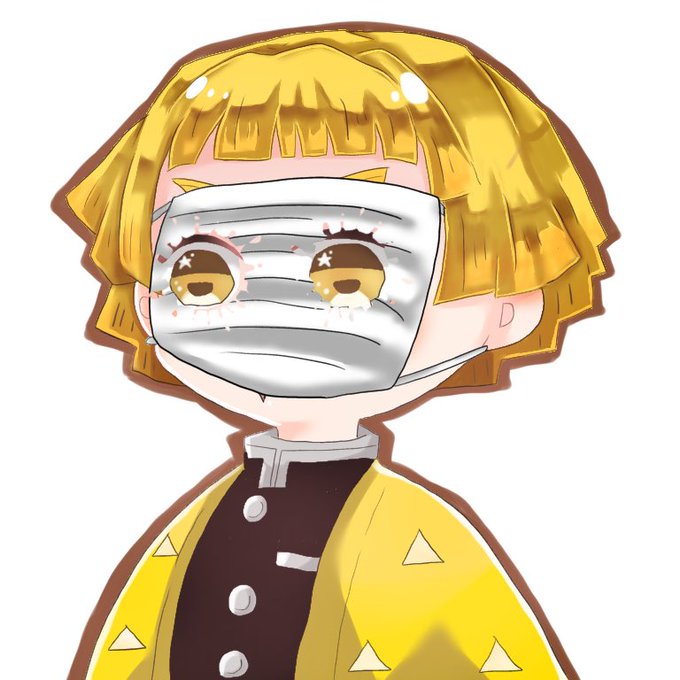 味ぽん🍺低浮上さんがTwitterに投稿した我妻善逸(鬼滅の刃)のイラスト。
