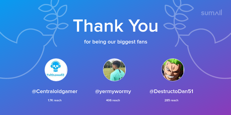 VeteransOfGames's tweet photo. Our biggest fans this week: Centraloldgamer, yermywormy, DestructoDan51. Thank you! via https://t.co/mup4PId5ho https://t.co/P6XUQ74tUs