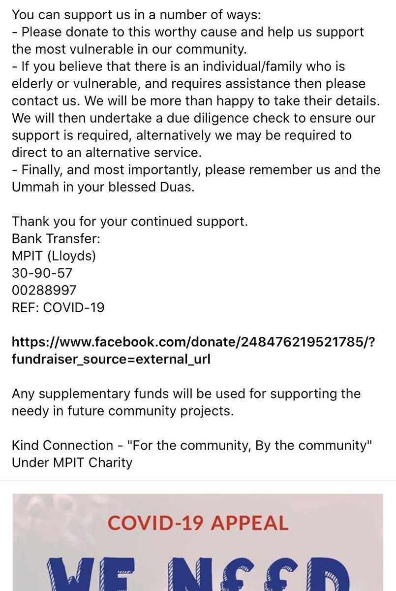 ConnectionsKind's tweet photo. We are asking for your donations to assist those that are in most need within our community. We will be providing basic non-perishable food packs (classified as level 2 support within Kirklees)....(more information below in the image).

https://t.co/9U6HMqjxe5

#KindConnections https://t.co/Q3sO9AIofO