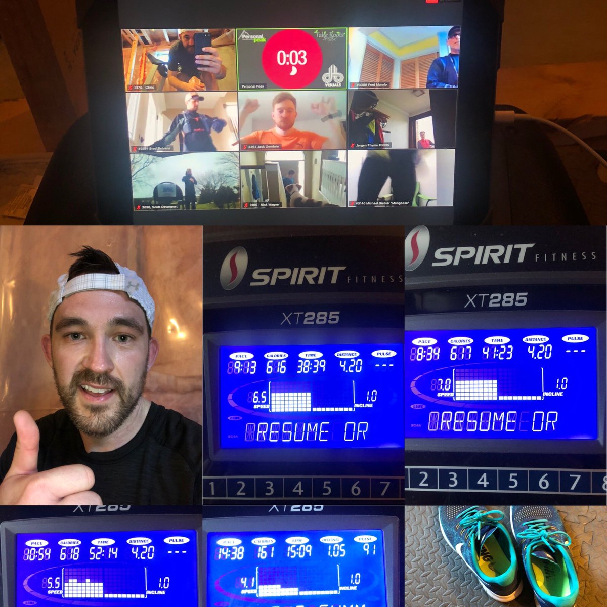 chrisjcarvalho's tweet photo. Well that was fun! Started lap 4 but had to tap out. Good luck to all the runners that are still out there!! 🏃♀️ 🏃 Thanks again @take_roots @PersonalPeakEC #PersonalPeak #QuarantineBackyard #QBdnf https://t.co/LtExD7d4Qz