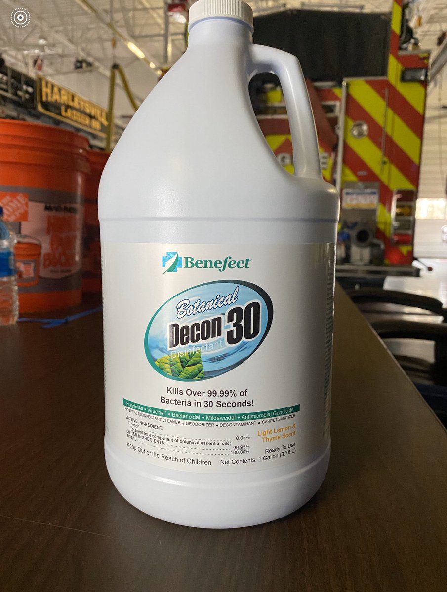 We would like to thank a “local business” for donating disinfectant to help us maintain a healthy station during this pandemic. We are responding to all calls using strict procedures to ensure the health of our members, their families and our community. #StayHome #WashYourHands