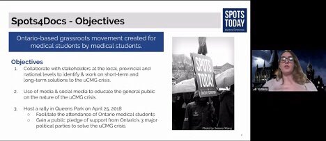 CHAToronto's tweet photo. With advocacy a little closer to home, our own @uoftmedicine students Kayla and Victoria discuss their work on the uCMG Crisis with their #spots4docs campaign https://t.co/2XdwMy9H6I