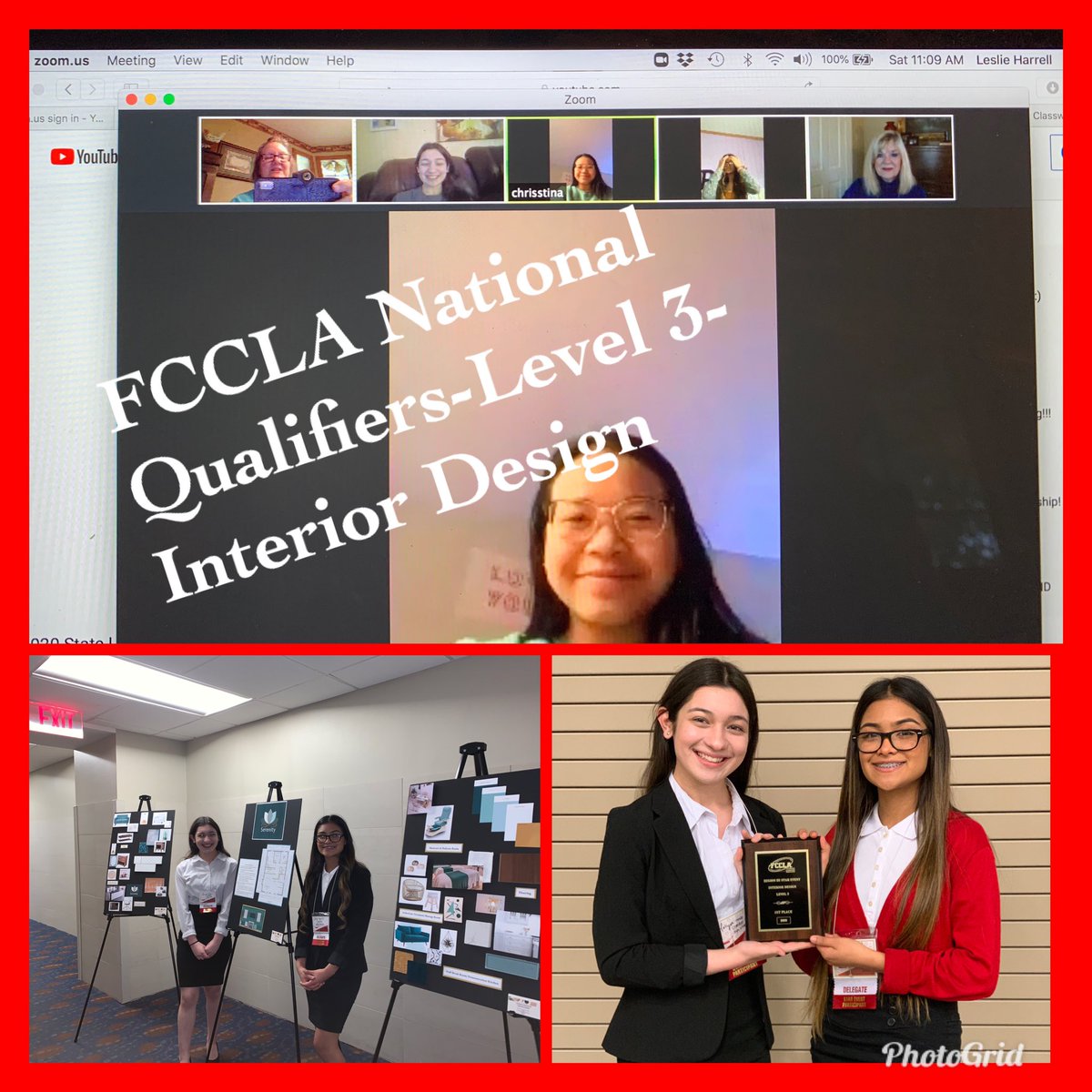 Congratulations to Aaliyah and Celeste.  They are National Qualifiers in Level 3, Interior Design.  I am so proud of you both.  #FutureInteriorDesigners #SuperProudAdvisor <a href="/OfficialCISD/">Crandall ISD</a> <a href="/crandallfccla/">Crandall FCCLA</a> <a href="/CrandallHS/">CrandallHS</a> <a href="/dowlearnj/">Janice Dowlearn</a> @SylviaGreenFCS