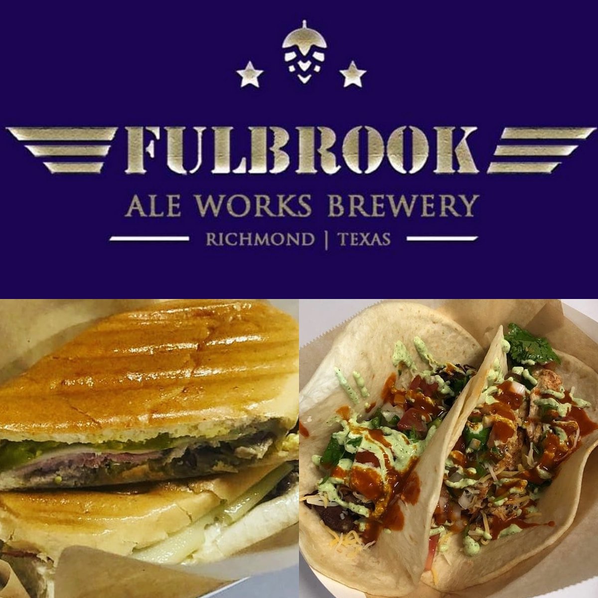 eatpepios's tweet photo. To-Go orders will be available again today! 12-8pm. Come get your @fulbrookale and lunch or dinner. Support local.
.
.
.

#craftbeer #richmondtx #pecangrove #ftbendcounty #socialdistancing #beer #tacos #cubansandwiches https://t.co/GWekp78i5P