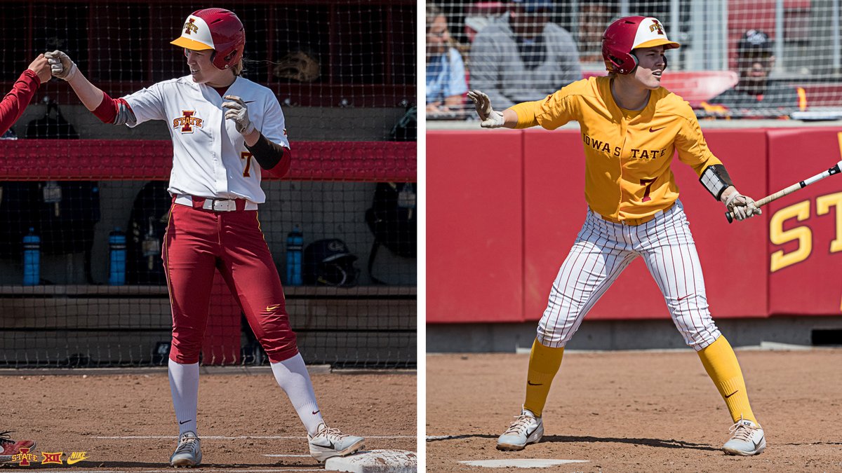 Iowa State Softball on X: Today's uniform match-up ⤵️ White Jersey /  Cardinal Pants 🆚 Gold Jersey / Pinstripe Pants #Cyclones🌪️🥎🌪️   / X