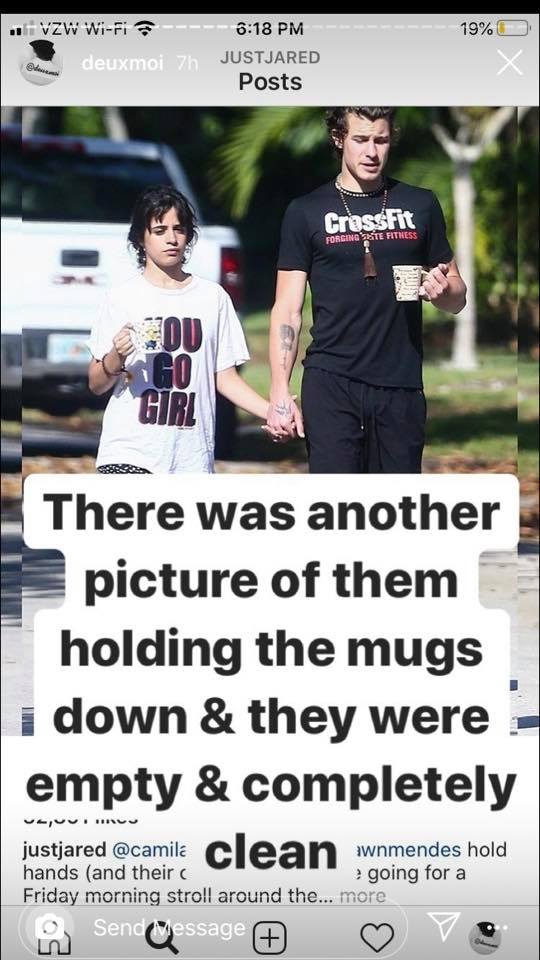 They were also accused of walking with empty mugs, proving their daily walks near their Miami bolthole were fake. Someone commented that they had recently poured the mugs out before these shots, but they are… eerily clean?