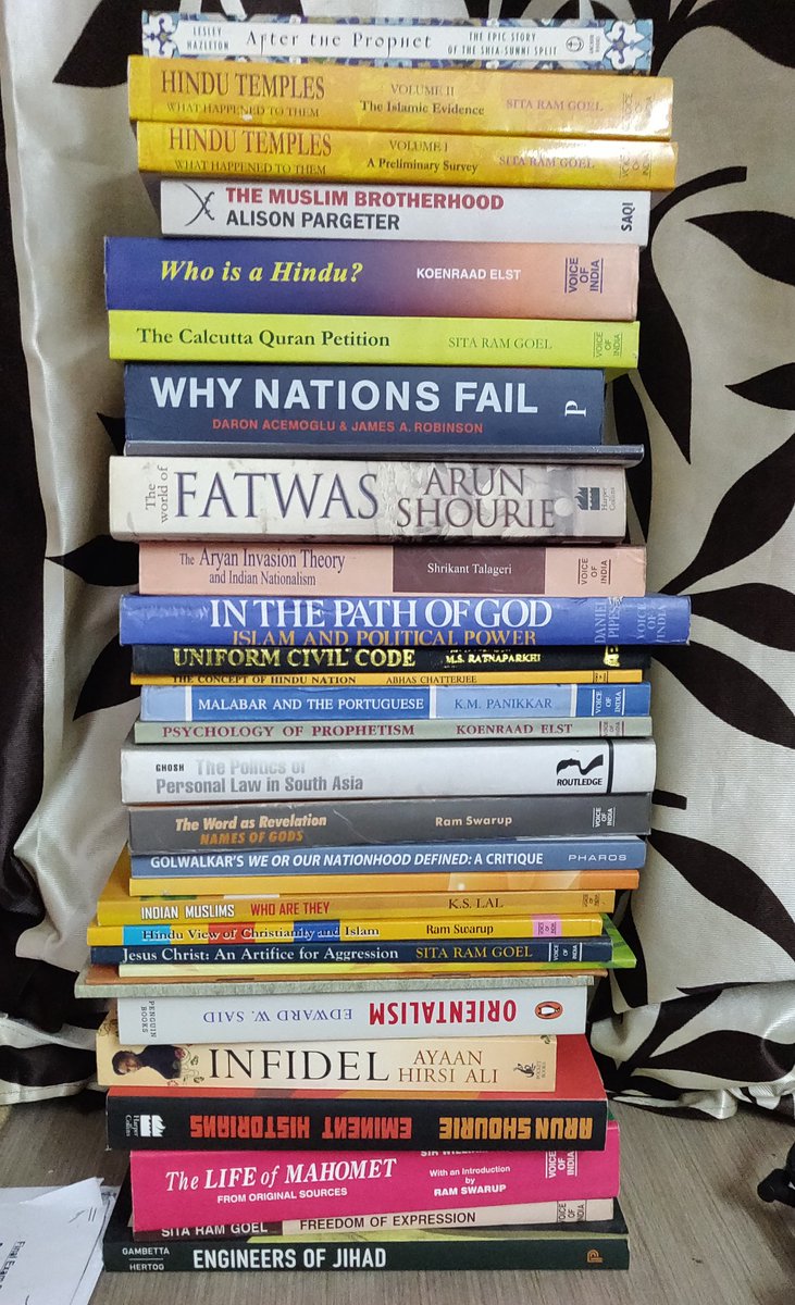 Read every book, if you want to stand your ground, when others throw Gaumutra/Caste on You & not look apologetic.Don't waste time on Twitter. Read. For they have read your Chanakya Neeti & Manusmriti & you are busy chasing nice DP & hollow witty profiles.Read. Read. Read.