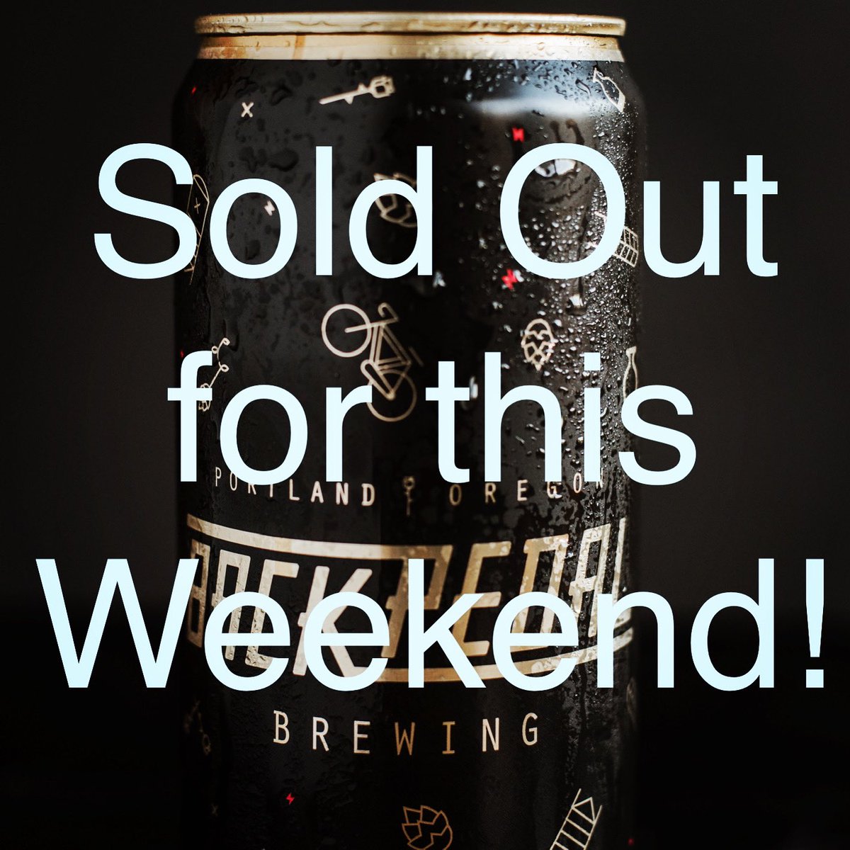 You all are so amazing ! Thank you so much for the support. We ran out of empty cans to fill for this weekend. We are working on getting more cans to fill. We have a lot more beer to share.