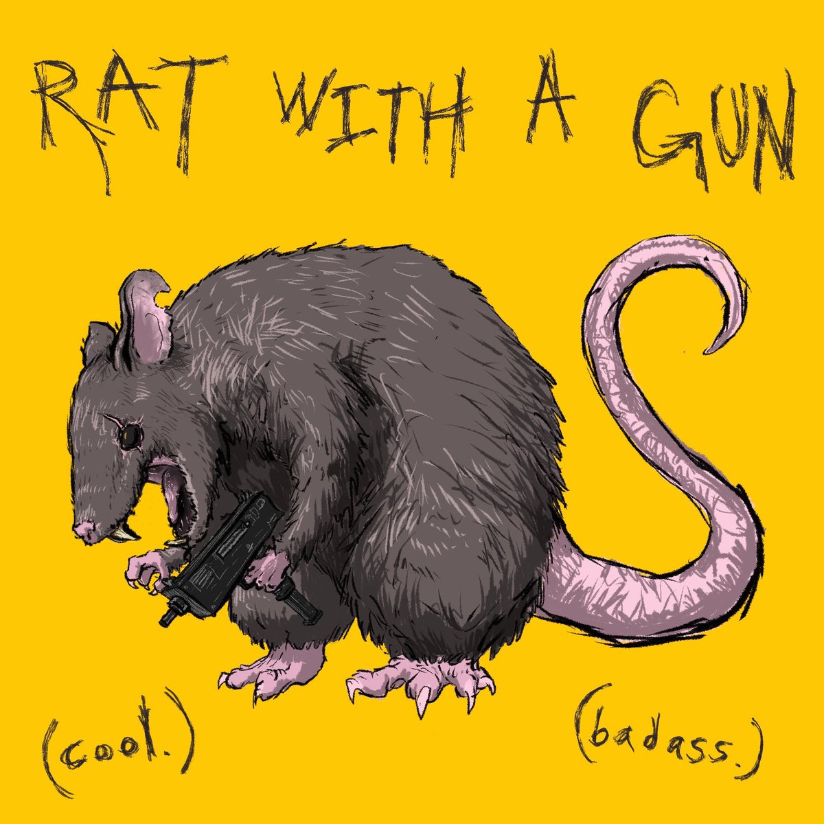 kaiklops's tweet photo. In honor of World Rat Day (today) here is Rat with a gun. https://t.co/hIadz6CDLj