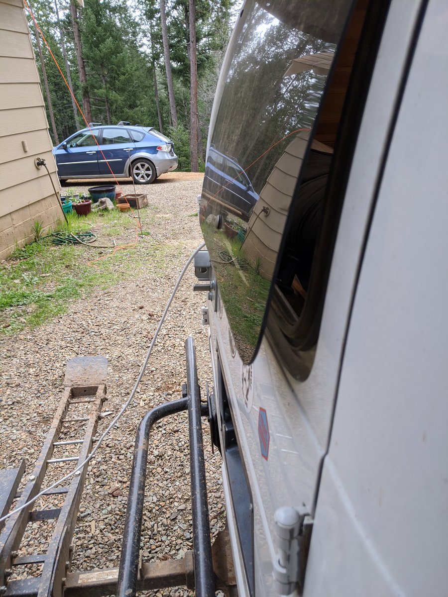For wired internet (DSL & satellite) in a van, you can't put the wire through doors or else they will get torn by the mechanism but for warmth you want to close doors in your van at night. Solution is to put the the cable through the windows.