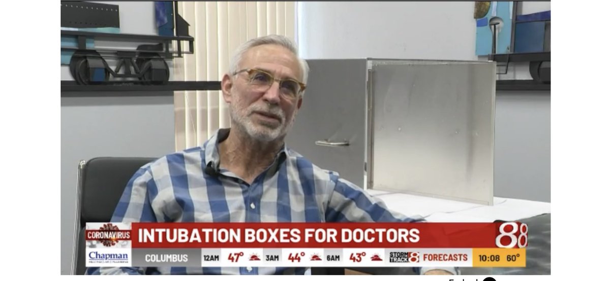 Gary Aletto, my old neighbor in Indianapolis, has been amazing in helping supply Intubation Boxes for doctors and medical staff. Thank you Gary and everyone who is working to help beat this virus!