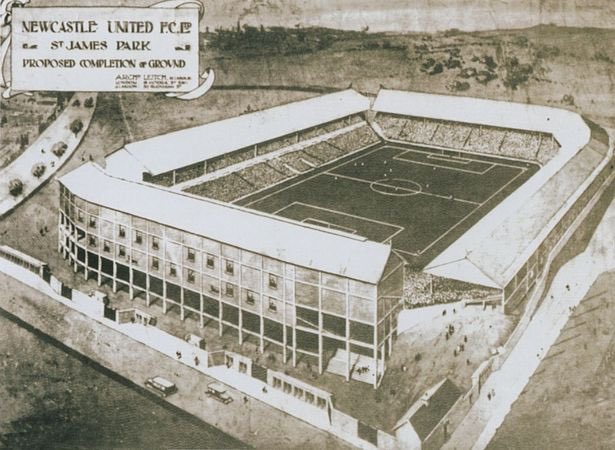 One of the earliest and most ambitious plans for SJP was drawn up by the famous Scottish designer of football stadia Archibald Leitch in 1921