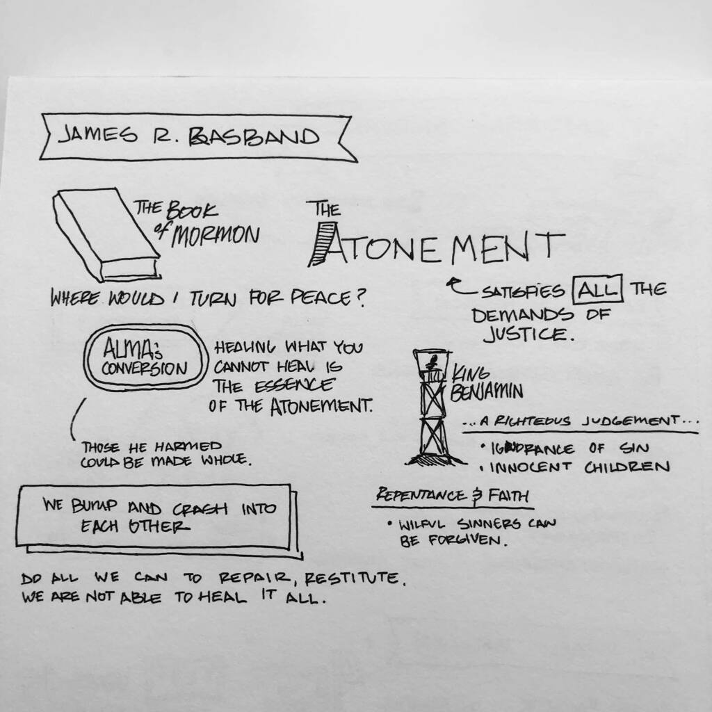 ValentineJames's tweet photo. Elder Rasband: we bump and crash into each other. The atonement heals what we cannot. #generalconference https://t.co/QdO0vFrdc1 https://t.co/Ddf4y8jhz0