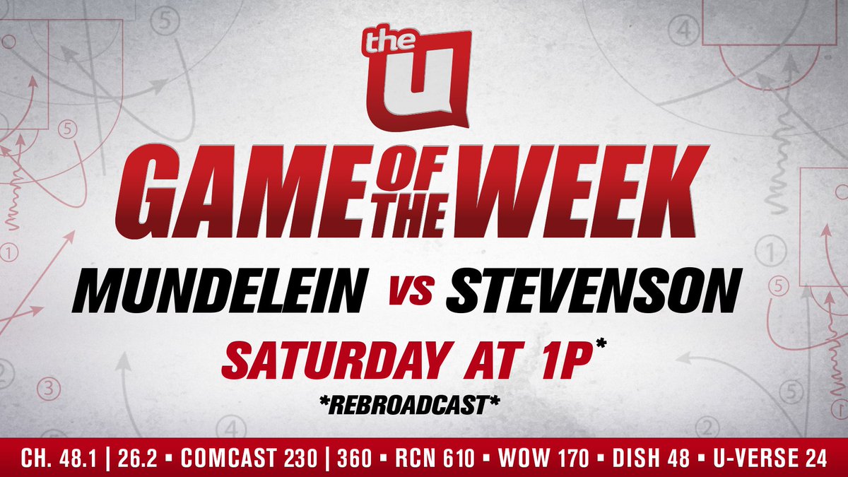 wciu's tweet image. Coming up on The U...

It's a rebroadcast of @MundeleinHS vs. @stevensonhs! 
Don't miss it at 1P on The U!