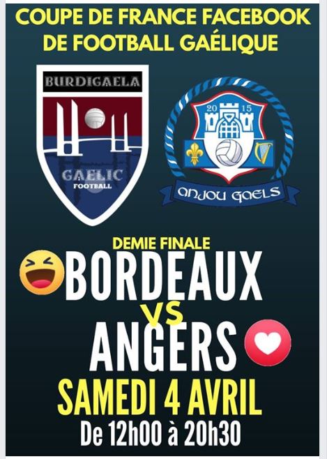 Choisissez 😆 pour Bordeaux Gaelic Football 

🚨 NE VOTEZ PAS EN COMMENTAIRES, MAIS DIRECTEMENT EN RÉACTION À LA PHOTO, SINON ÇA NE POURRA PAS ÊTRE COMPTABILISÉ.

facebook.com/25170882155481…

FIN DU MATCH À 20H30
