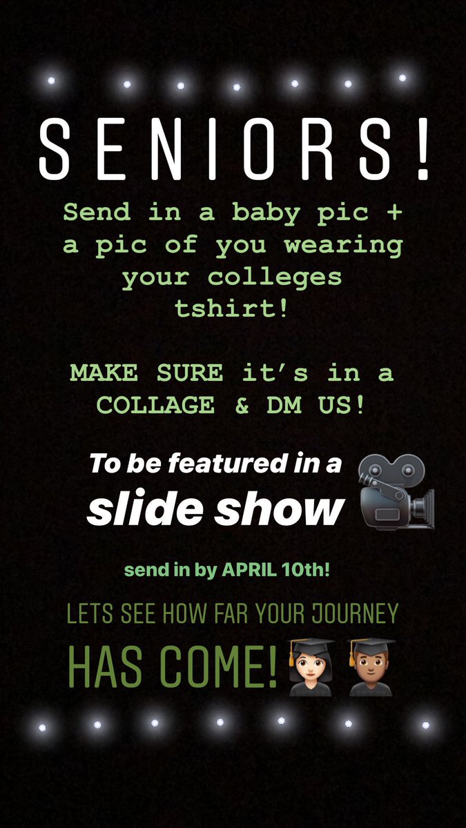 Sickles2020's tweet photo. SENIORS! 🗣 read below!!  We wanna see how far you have come. 👩🏻‍🎓👨🏽‍🎓#2020vision https://t.co/S1tMay1zBx