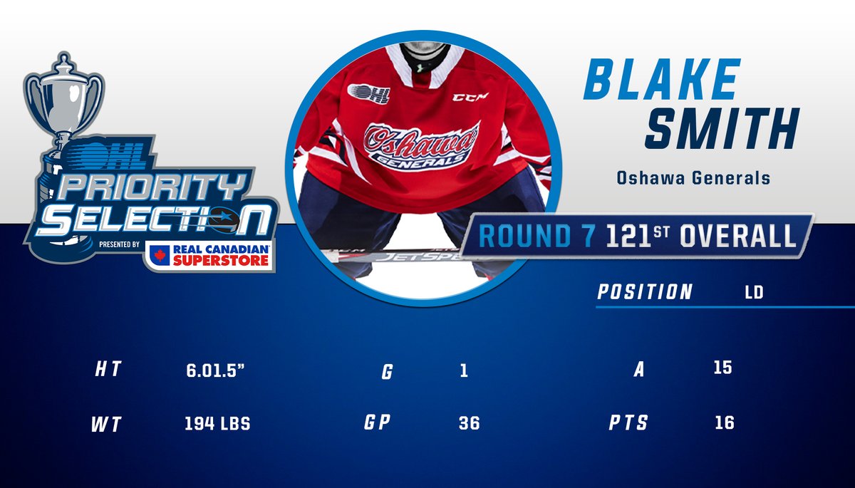 Oshawa_Generals's tweet photo. Welcome to Gens Nation, Blake!

#NextGENeration | #OHLDraft https://t.co/QkBpmqSnlW