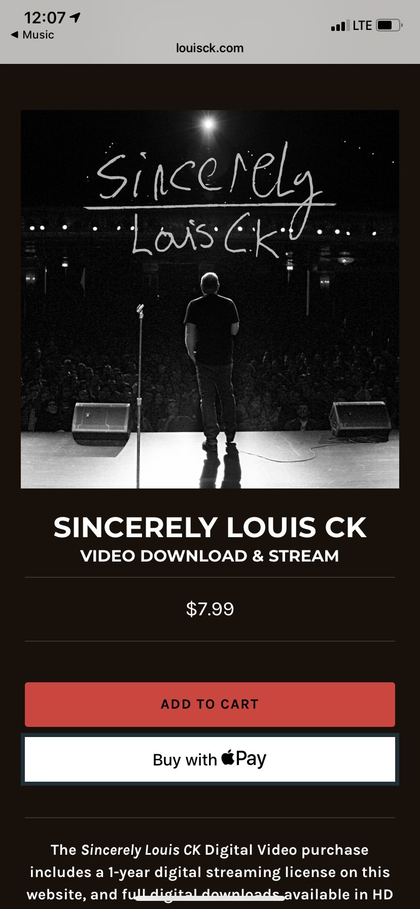 Sincerely Louis CK 