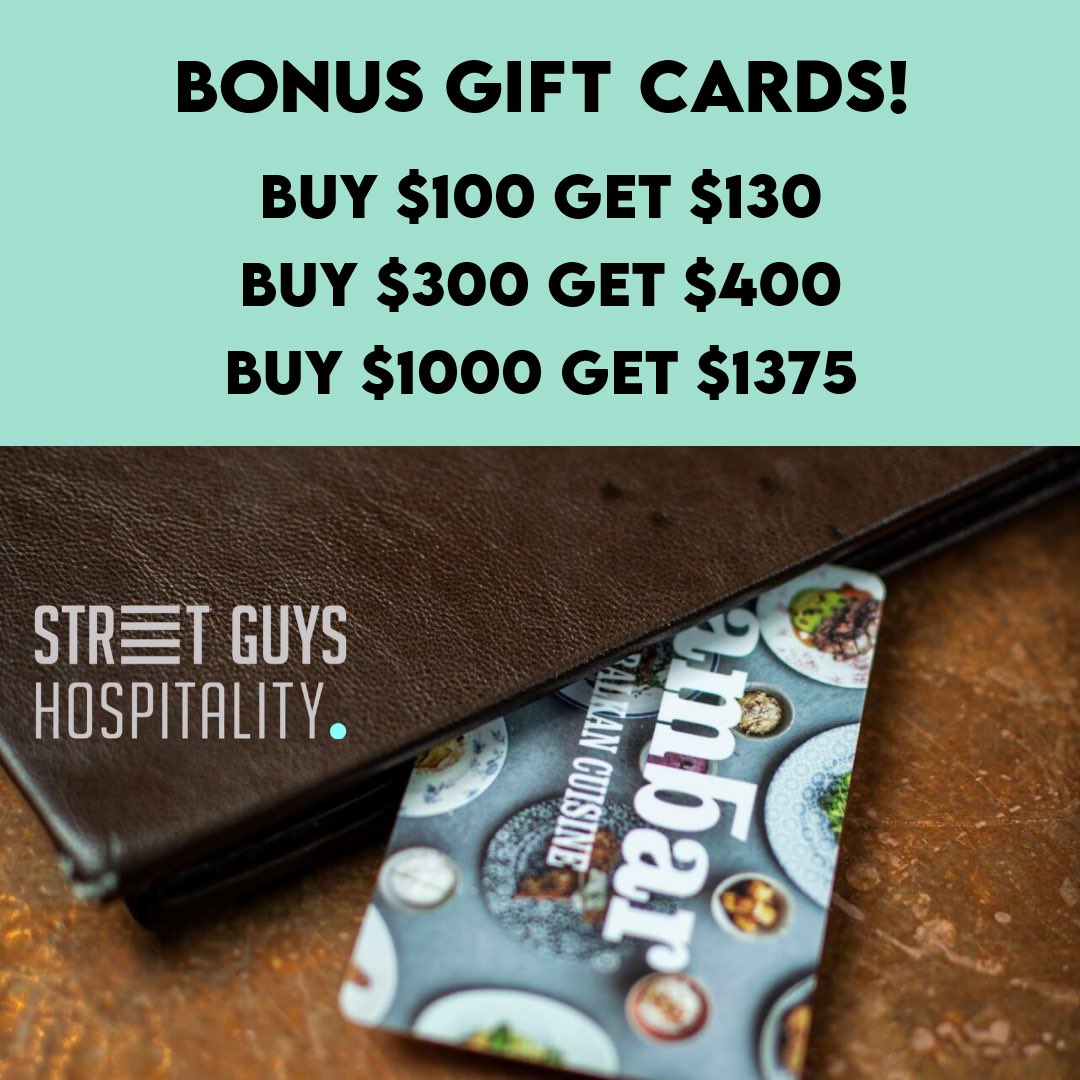 BABA (@baba_cl) on Twitter photo 100% of our #GiftCard sales till 04/12 will go towards our Employee Relief Fund.
When ordering #takeout from <a href="/AmbarClarendon/">Ambar Clarendon</a> you’re not only ordering food for yourself, but helping us provide food and benefits for our staff.
streetguyshospitality.com/gift-cards/
bit.ly/cltakeout 100% of our #GiftCard sales till 04/12 will go towards our Employee Relief Fund.
When ordering #takeout from <a href="/AmbarClarendon/">Ambar Clarendon</a> you’re not only ordering food for yourself, but helping us provide food and benefits for our staff.
streetguyshospitality.com/gift-cards/
bit.ly/cltakeout