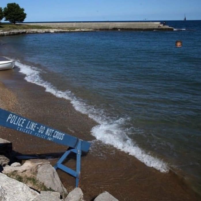 Beaches are closed. Don’t even think about swimming (though you’d be crazy right now! )