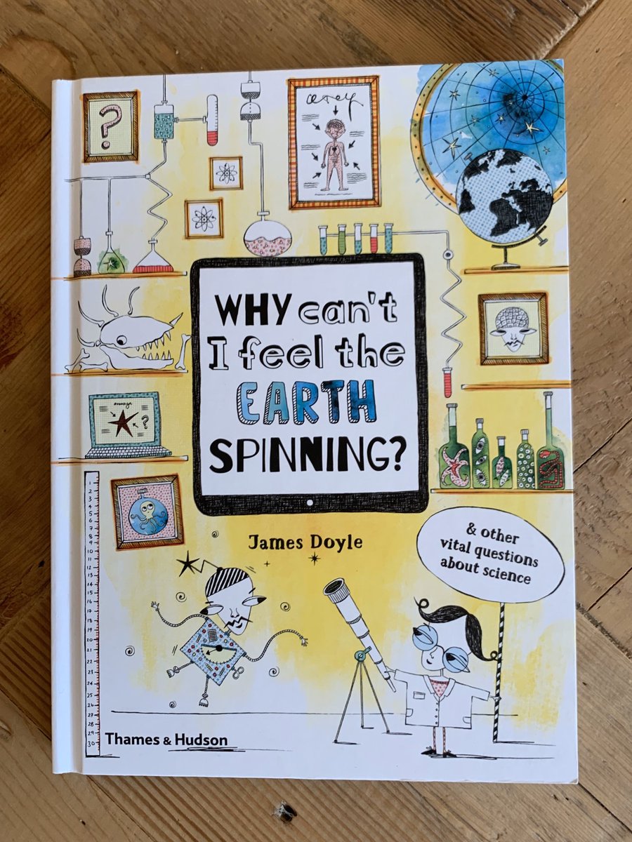  #ActualFactuals  #BookOfTheDay Day 7 - WHY CAN’T I FEEL THE EARTH SPINNING & OTHER VITAL QUESTIONS ABOUT SCIENCE by James Doyle. For all your STEM-based WHYs and HOWs!