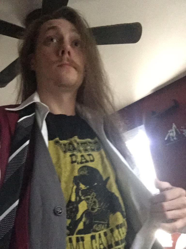 Cobblefish's tweet photo. Getting married today. Is it socially acceptable to wear a @TheSamiCallihan shirt under my nice clothes? I donโt honestly give a damn #OVE #ForOurGeneration #ByOurGeneration https://t.co/VWPbphMEIR