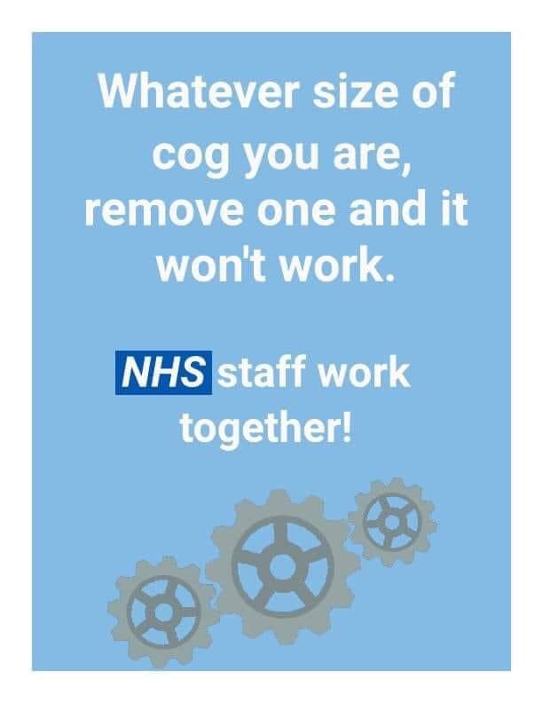 IzzardTracy's tweet photo. Thank you to every person within our amazing teams across every area in every hospital working so hard to make a difference ❤️ https://t.co/2lwoaXpVNm