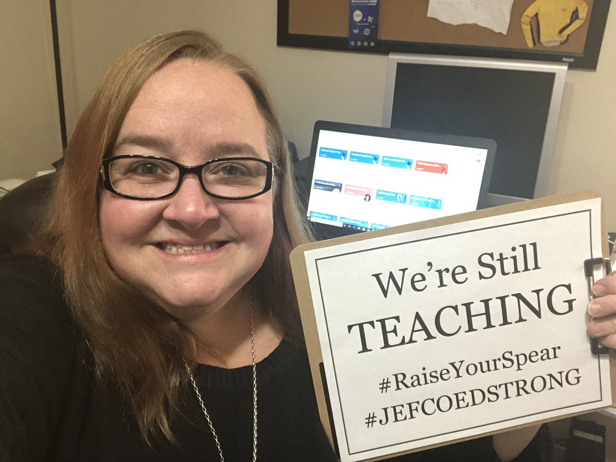 The buildings may be closed, but WE’RE STILL TEACHING!
<a href="/PVHigh/">Pinson Valley High School</a> #jefcoedstrong #raiseyourspear