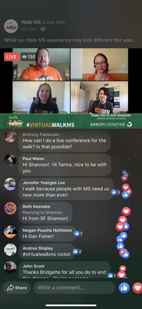 bemaryman's tweet image. That was fun. Thanks @mssociety. #virtualwalkms