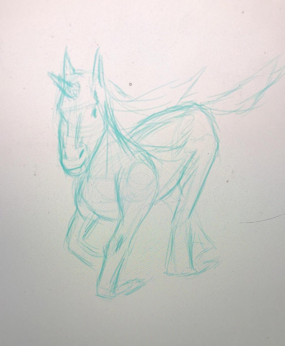 phoenicorn's tweet photo. A practice run for my YouTube drawing channel. Gonna start recording soon. #unicorn #drawing #horse https://t.co/CvbcAWh2uq https://t.co/MAGc3GctyP