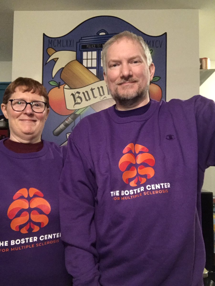 AngelaButynski's tweet photo. Got our new sweatshirts!! Thanks @AaronBosterMD #wehaveMS #makeMSBoring https://t.co/Vzxu2hedwA