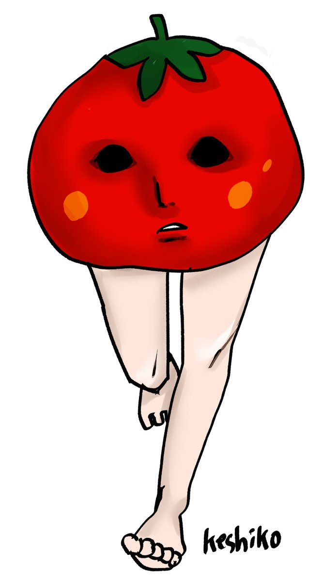 けしこ 制作 Pa Twitter イラスト Illustration キャラクター トマト きもいトマトです