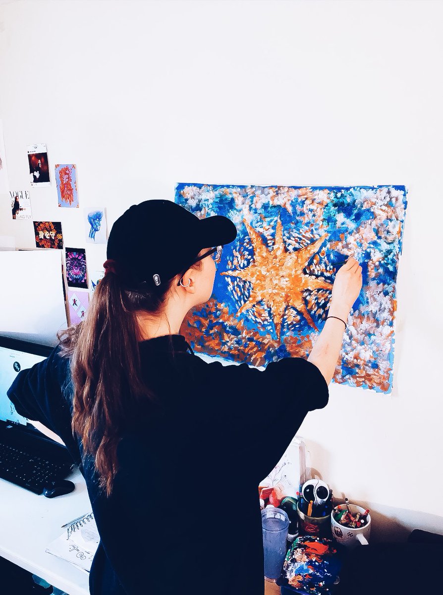 JulietteGraceR1's tweet photo. Did you know the paint I use is 50 cents When thereโs a will thereโs a way
#acrylic #artstudio #canvas #tiktok #tiktokartist #watercolors #abstractexpressionism #behindthescenes #trippyartworks #colorfulfeed #graphicdesign #artistsupportartists #illustrations #sunshine https://t.co/FeXCiKydQH