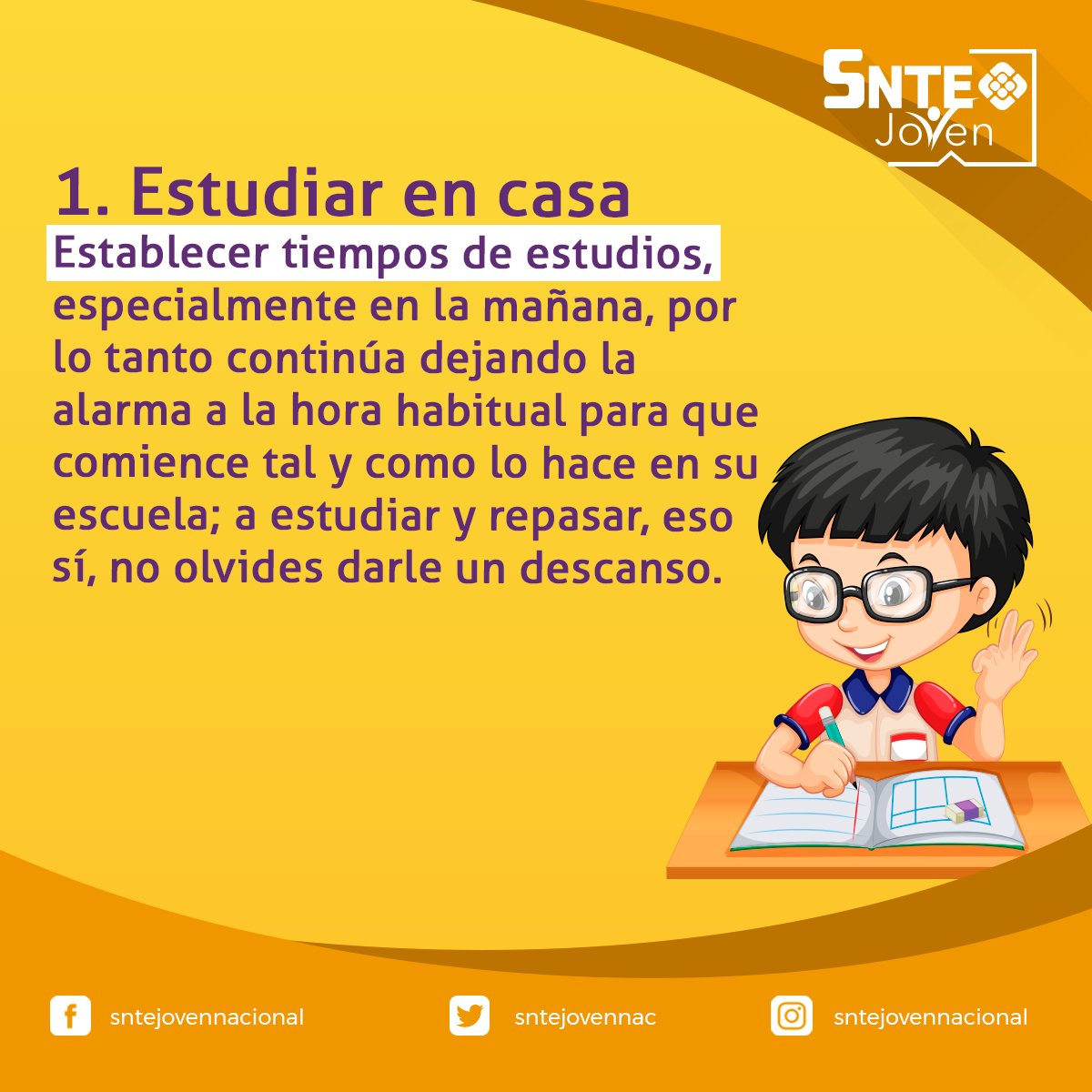 sntejovennac's tweet photo. Es importante que los niños no pierdan su rutina normal para aprender y desarrollarse aunque estemos en cuarentena, te dejamos algunas recomendaciones de actividades que puedes ofrecerle mientras pasa la pandemia por coronavirus.⤵ https://t.co/ZcK0e9Oq9R