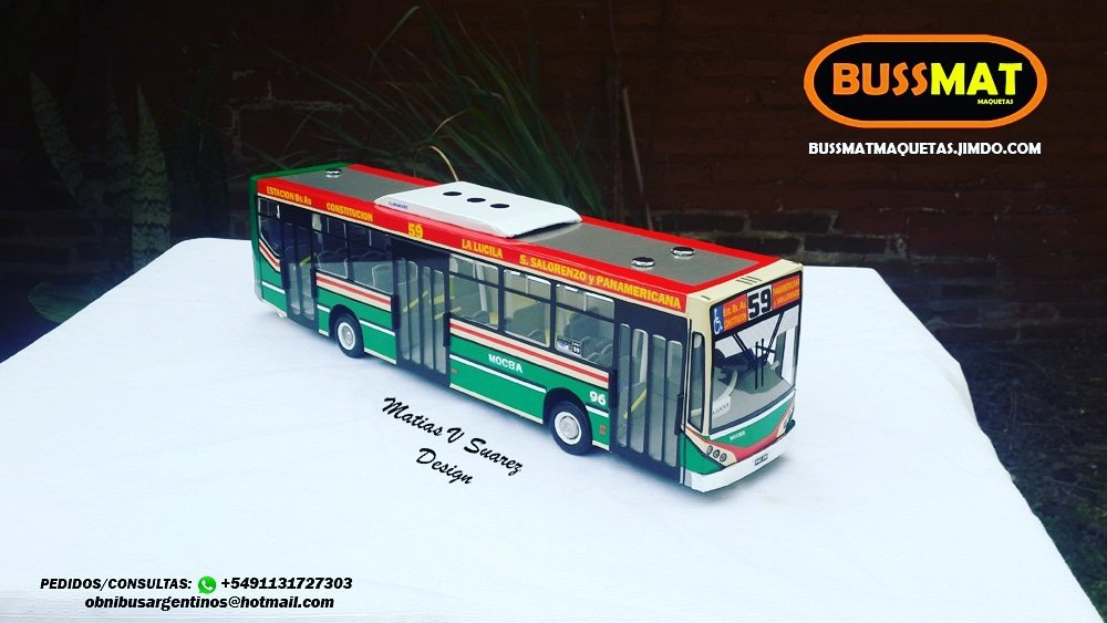BUSSMATmaquetas's tweet photo. #Reto Linea 59 Metalpar Iguazu 2 
Maqueta en escala 1/26

Whatsapp 📲+5491131727303

#Linea59 #Metalpar #MetalparIguazu #MaquetadeColectivo #colectivo #Bondi #clubfamososdebsas #AmigosDelBondi #busologos #Bondis #bussmat #Maqueta https://t.co/ArlCxP2cYs