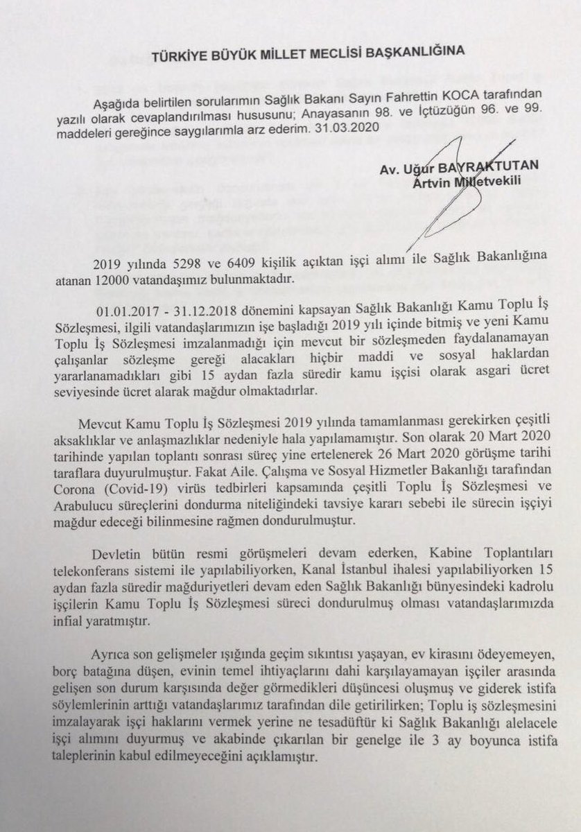 UgurBayraktutan's tweet photo. SAĞLIKÇILARIMIZI OYALAMAKTAN VAZGEÇİN!
Toplantılar tedbir amaçlı ertelenmiş olabilir ama 15 aydır bekleyen işçilerimizin mağduriyeti ivedilikle giderilmelidir.Gerekirse Telekonferans yöntemiyle sözleşme imzalanmasına engel yoktur! 

#sağlıktaayrımolmaz
#saglikiscileritisbekliyor https://t.co/im9r4H6Nib