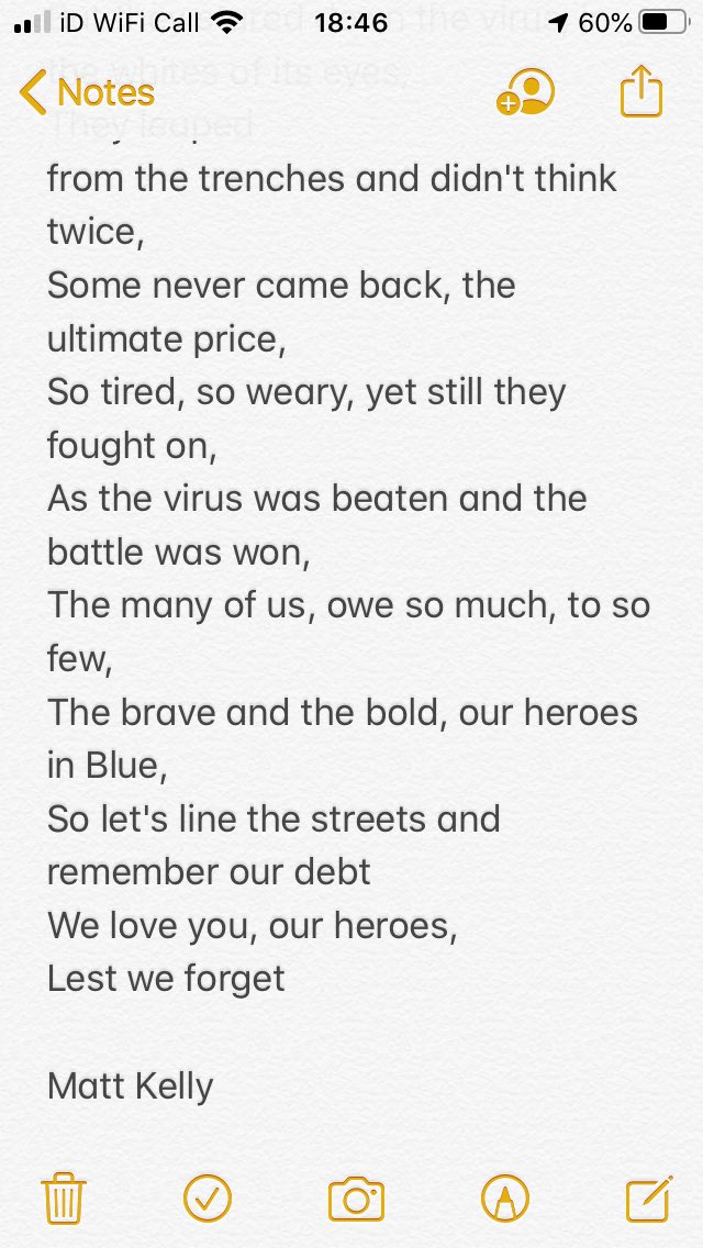 One of our lovely nurses has just received this lovely poem via email from her grandad and we wanted to share!! (You May need tissues!!).