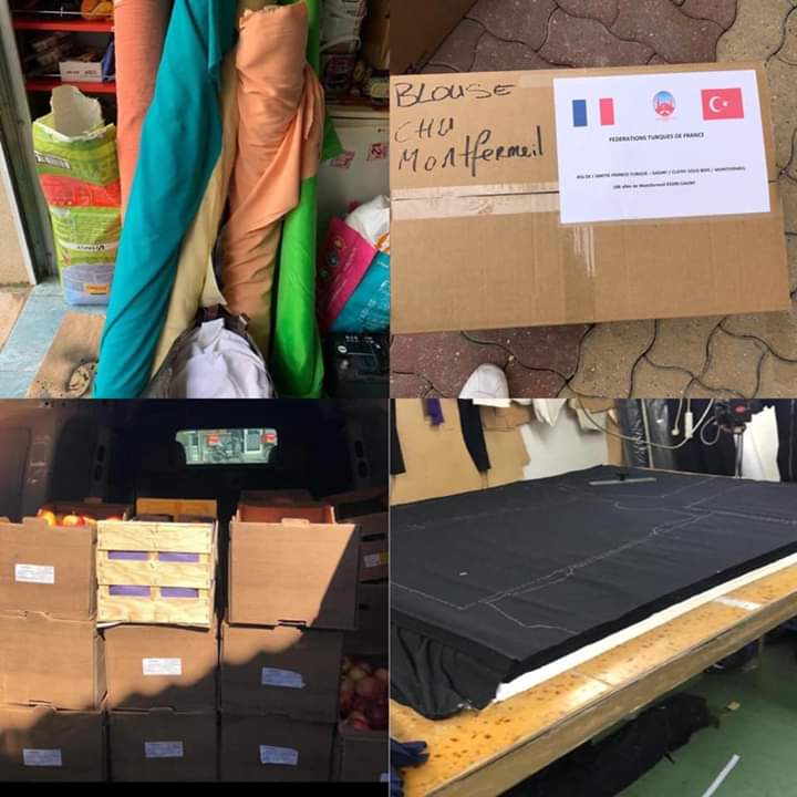 1- La communauté franco-turque s’organise et mobilise tous les moyens de son tissu associatif partout en France pour leurs communes, leurs villes ainsi que les personnels de santé.
 #COVID2019