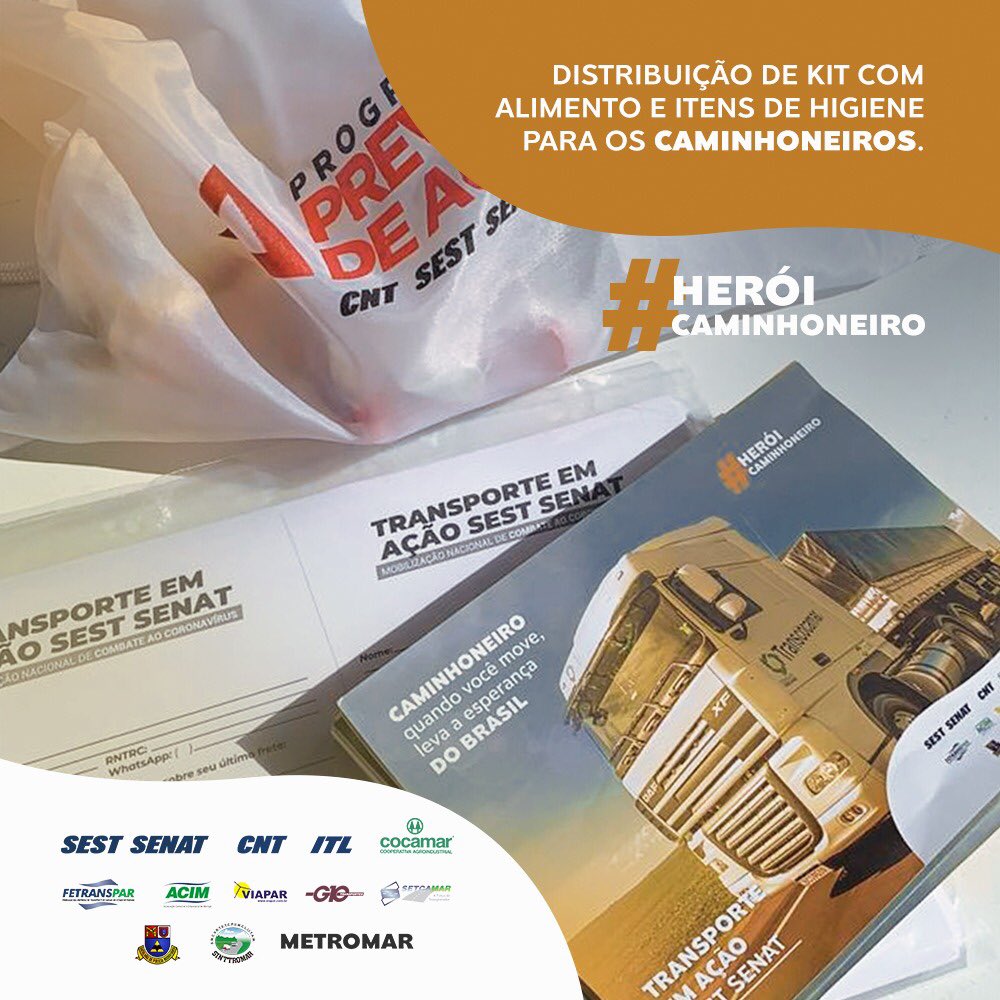 renata_nizer's tweet photo. Campanha criada pela @i9suaideia saindo para Cocamar e Sest Senat. Baita projeto! #caminhoneiro #tocomvoce https://t.co/wuoUU5cWgd