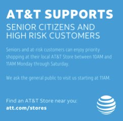 JeffRCarter1's tweet photo. We are here for the safety of our senior citizens in this pandemic #lifeatatt https://t.co/4d7ROf1OK2